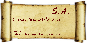 Sipos Anasztázia névjegykártya